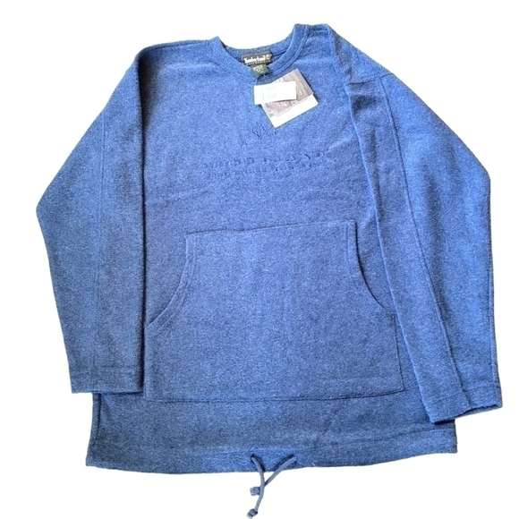 Timberland Weathergear Men’s Blue Crewneck Sweatshirt Size Small Unisex - Picture 1 of 10